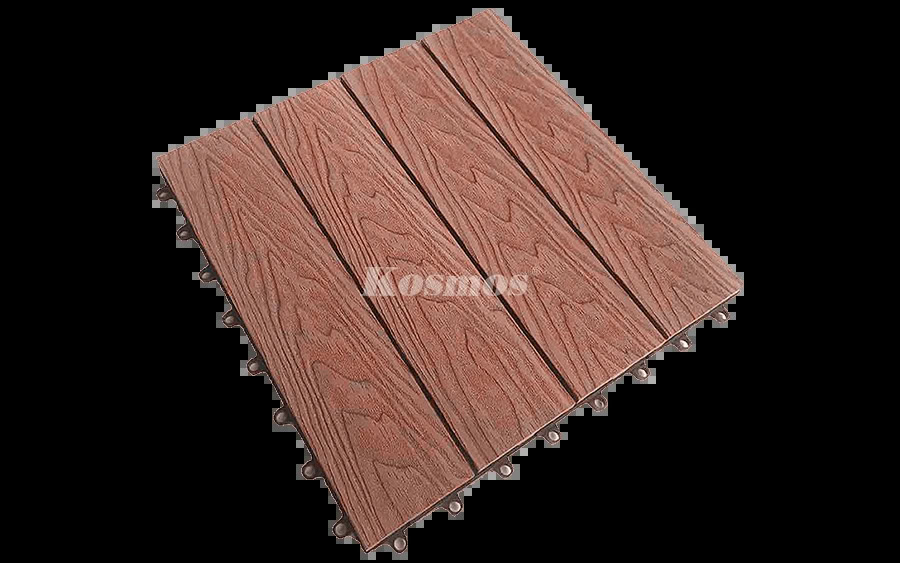Vỉ gỗ nhựa Koswood 3D VI300 Copper Brown