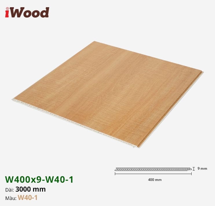 Tấm ốp nano iWood W400x9-W40-1