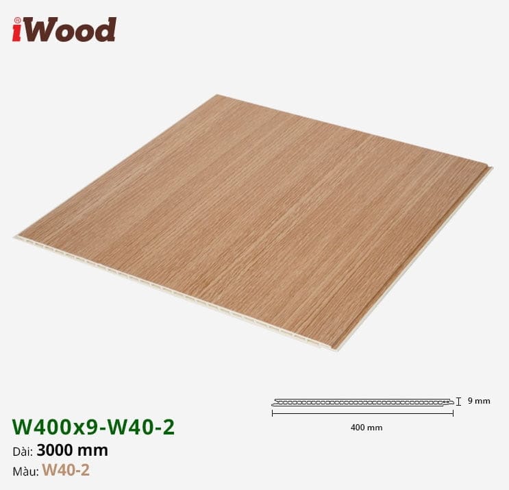 Tấm ốp nano iWood W400x9-W40-2