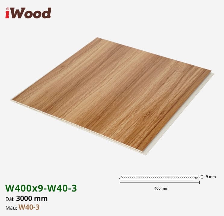 Tấm ốp nano iWood W400x9-W40-3