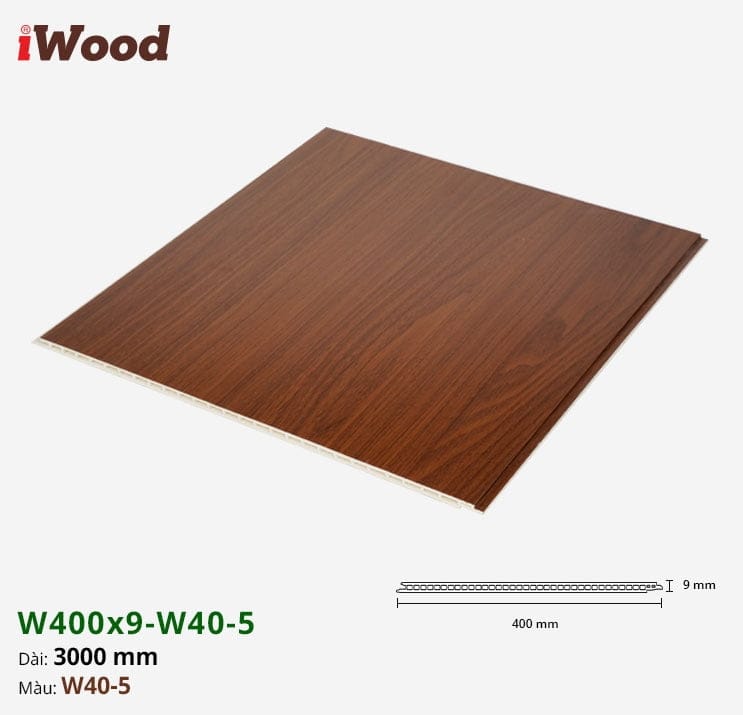 Tấm ốp nano iWood W400x9-W40-5