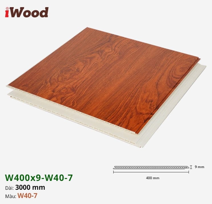 Tấm ốp nano iWood W400x9-W40-7