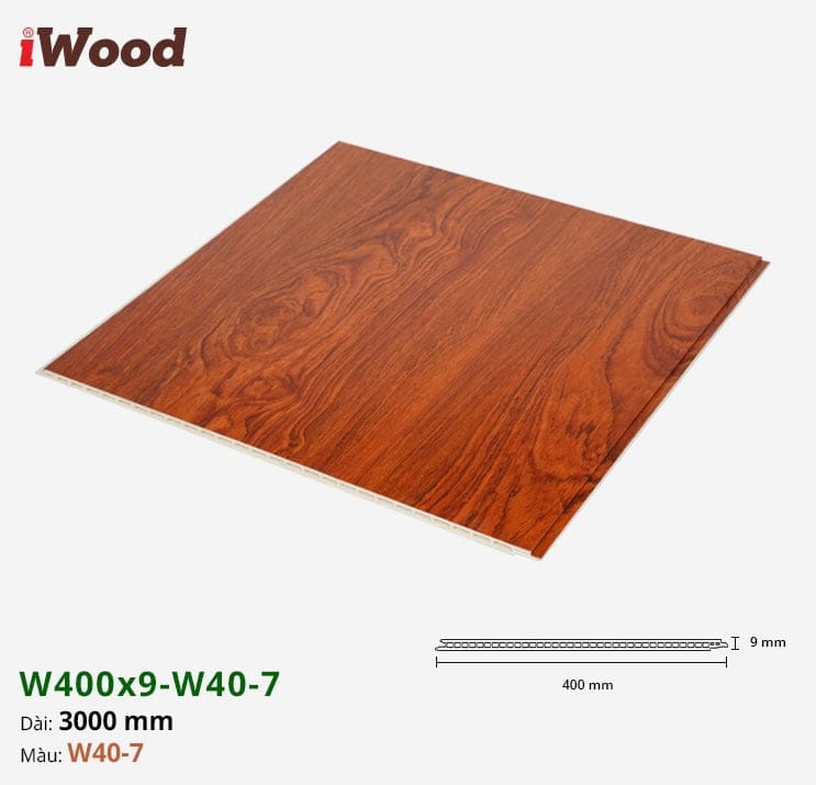 Tấm ốp nano iWood W400x9-W40-7