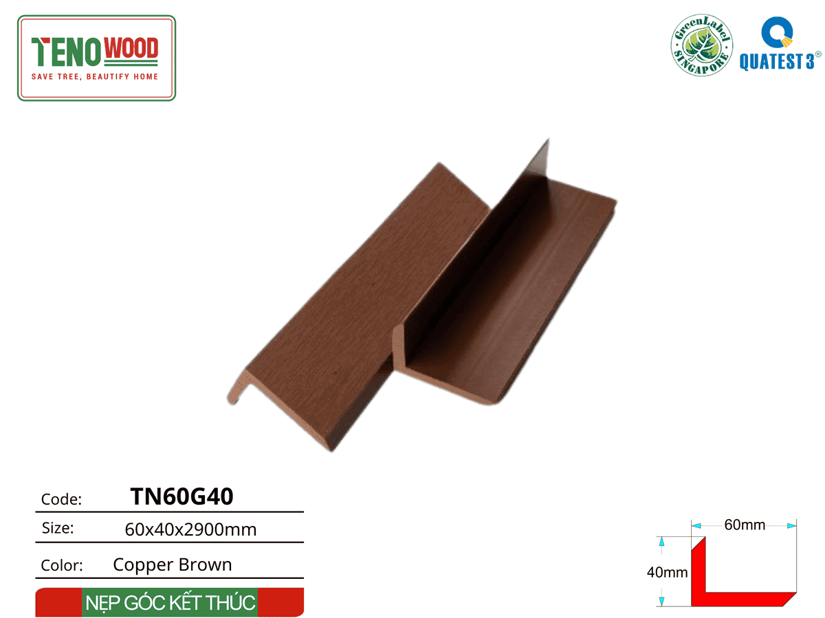 Tenowood TN60G40 Copper Brown Trim
