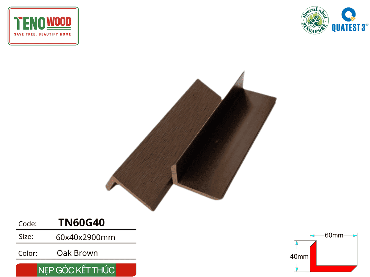 Tenowood TN60G40 Oak Brown Trim