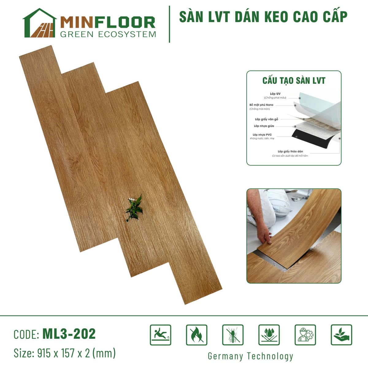 MinFloor ML3-202 Vinyl Flooring