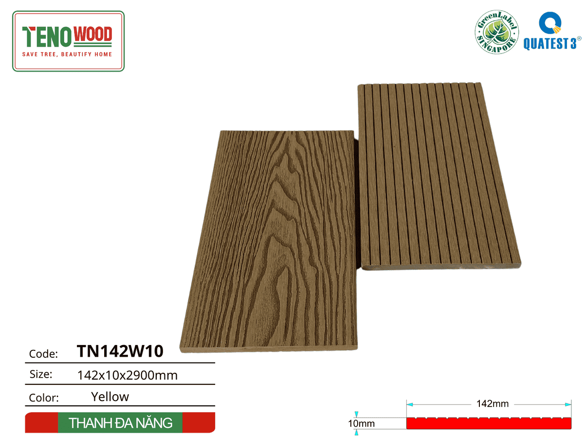 Thanh đa năng ngoài trời Tenowood TN142W10 Yellow