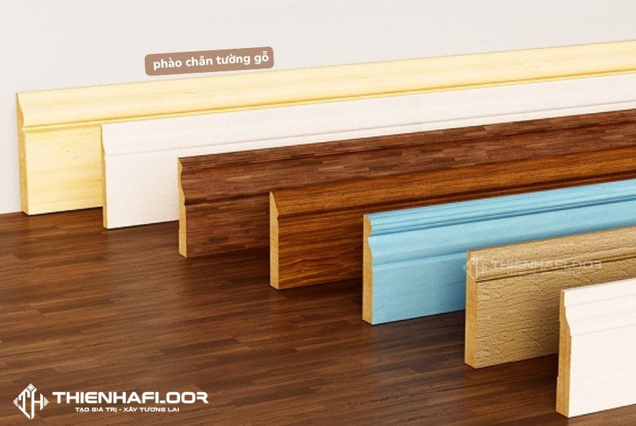 Lên chân tường gỗ HDF