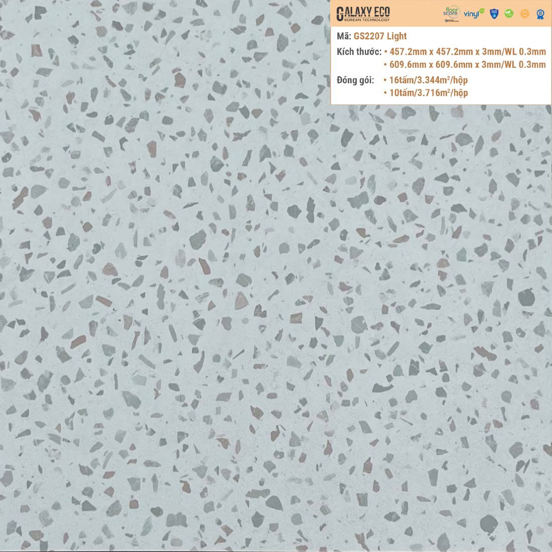 Galaxy Eco GS2207 Light Vinyl Flooring