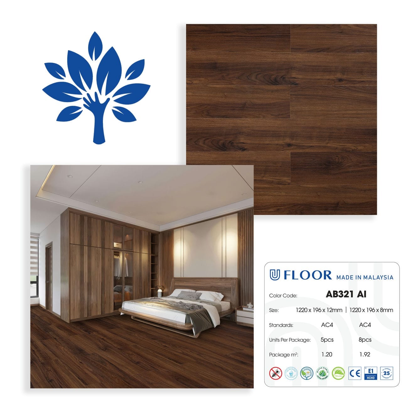 UFloor AB 321 Laminate Flooring 321(6)