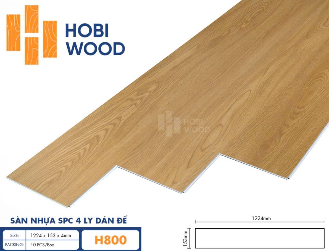 Sàn nhựa hèm khóa HobiWood H800