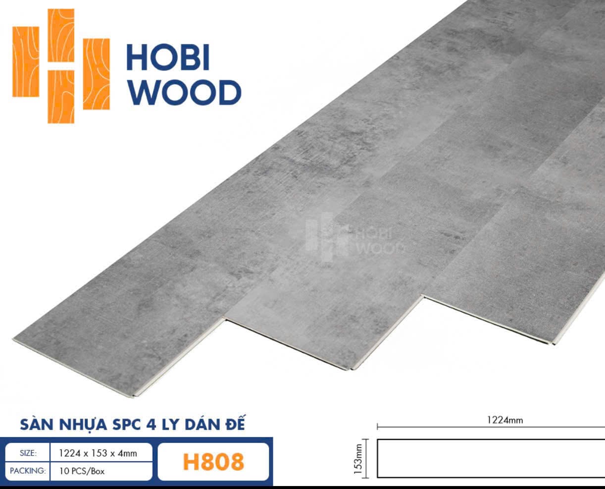 Sàn nhựa hèm khóa HobiWood H808