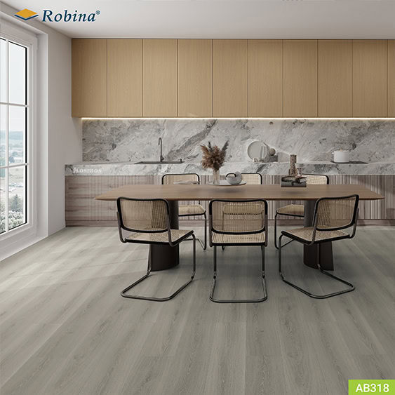 Sàn gỗ Robina 8mm bản lớn AB318