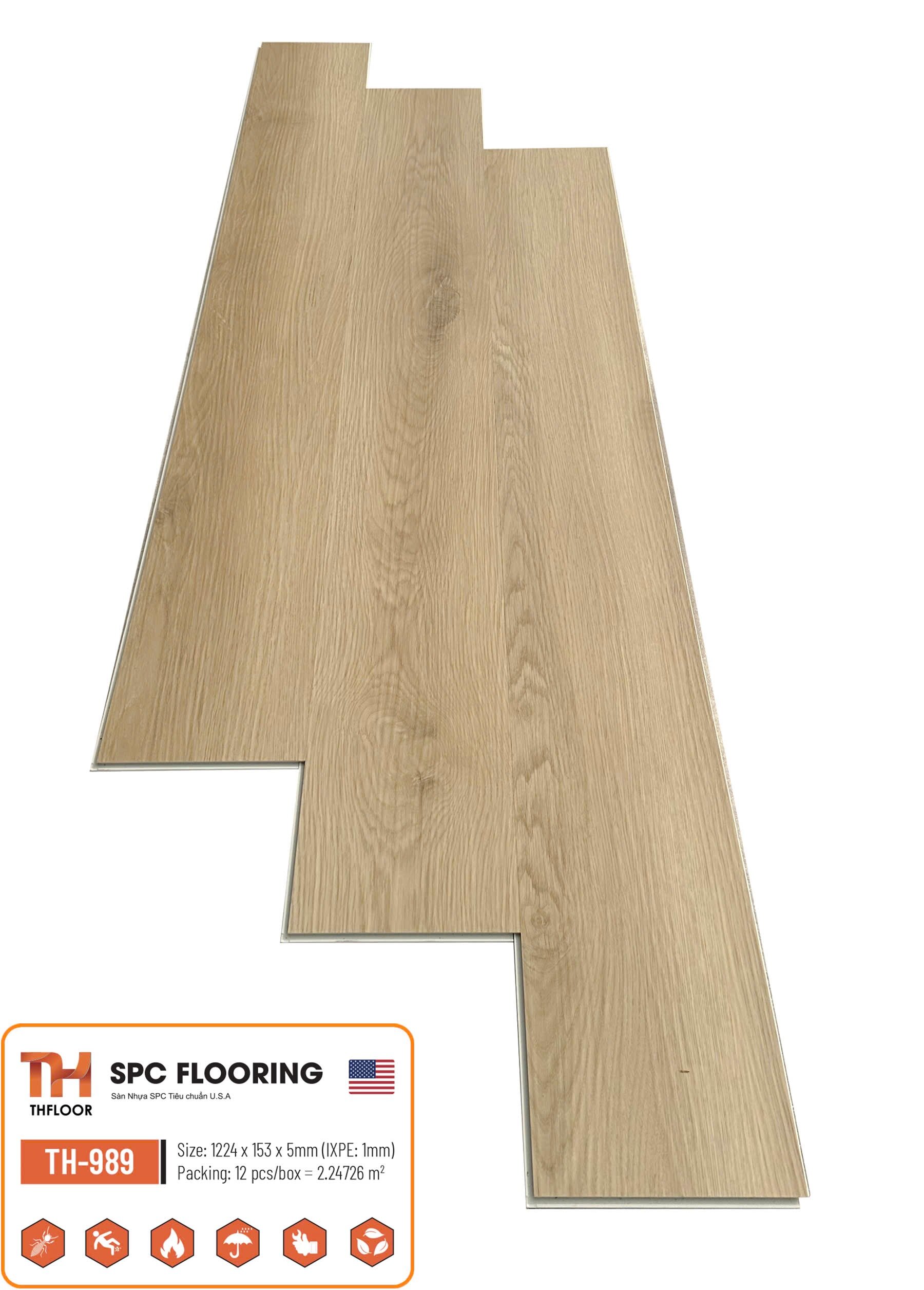 Sàn Nhựa SPC THFloor 5mm TH-989