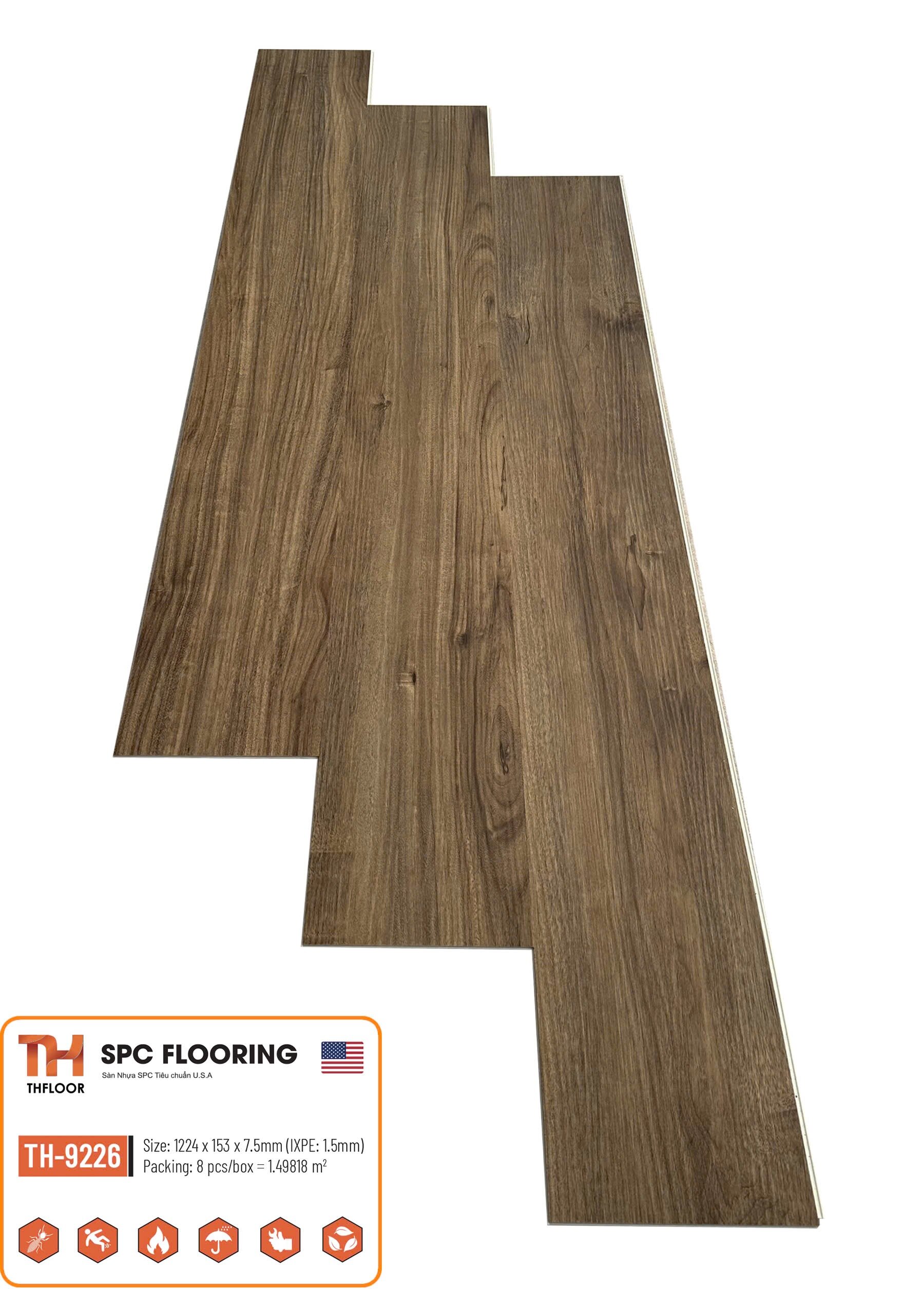 Sàn nhựa SPC THFLOOR 7.5mm TH-9226