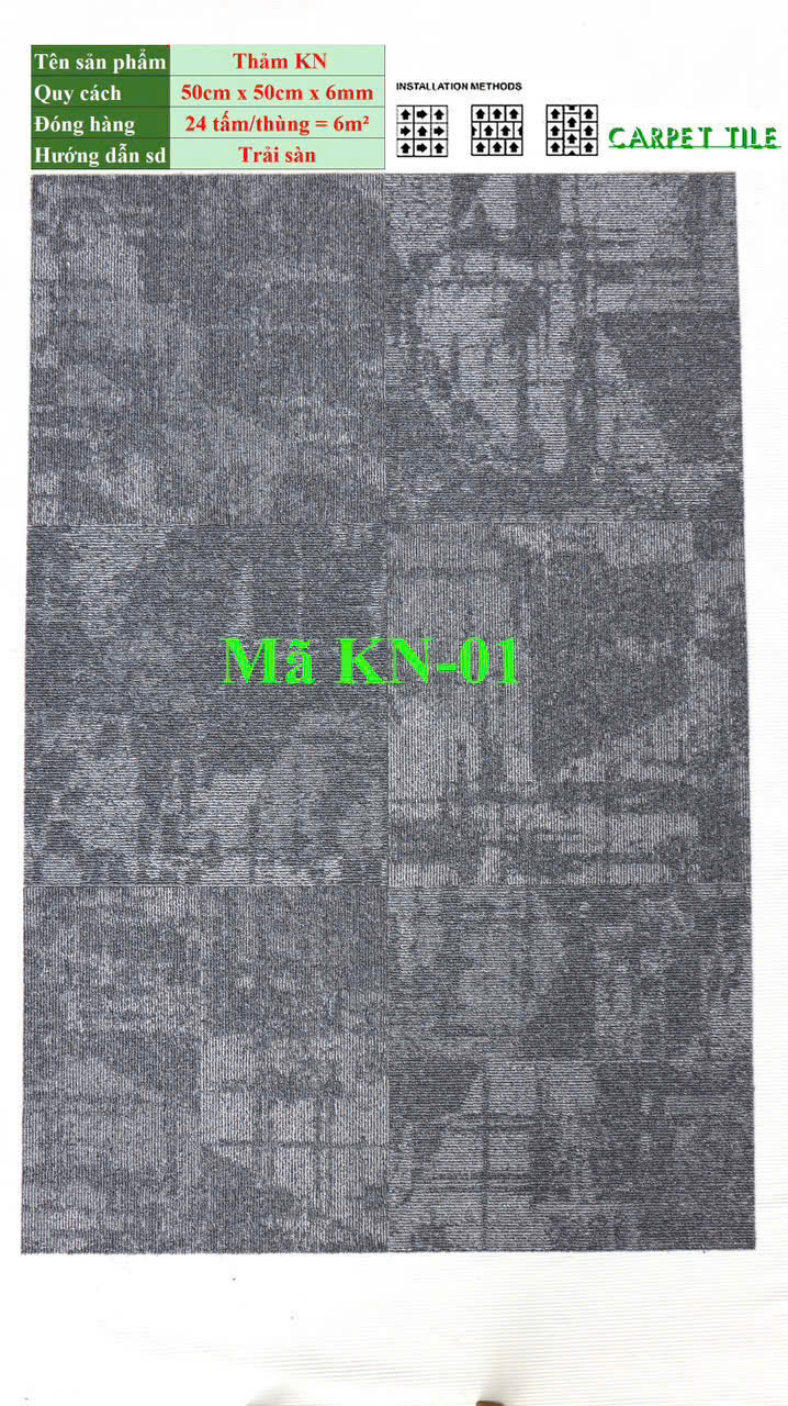 TH Commercial Carpet KN01 Carpet Tiles