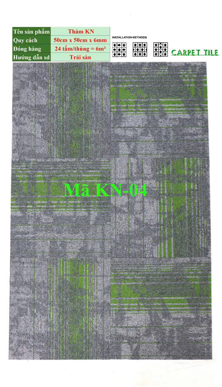TH Commercial Carpet KN04 Carpet Tiles