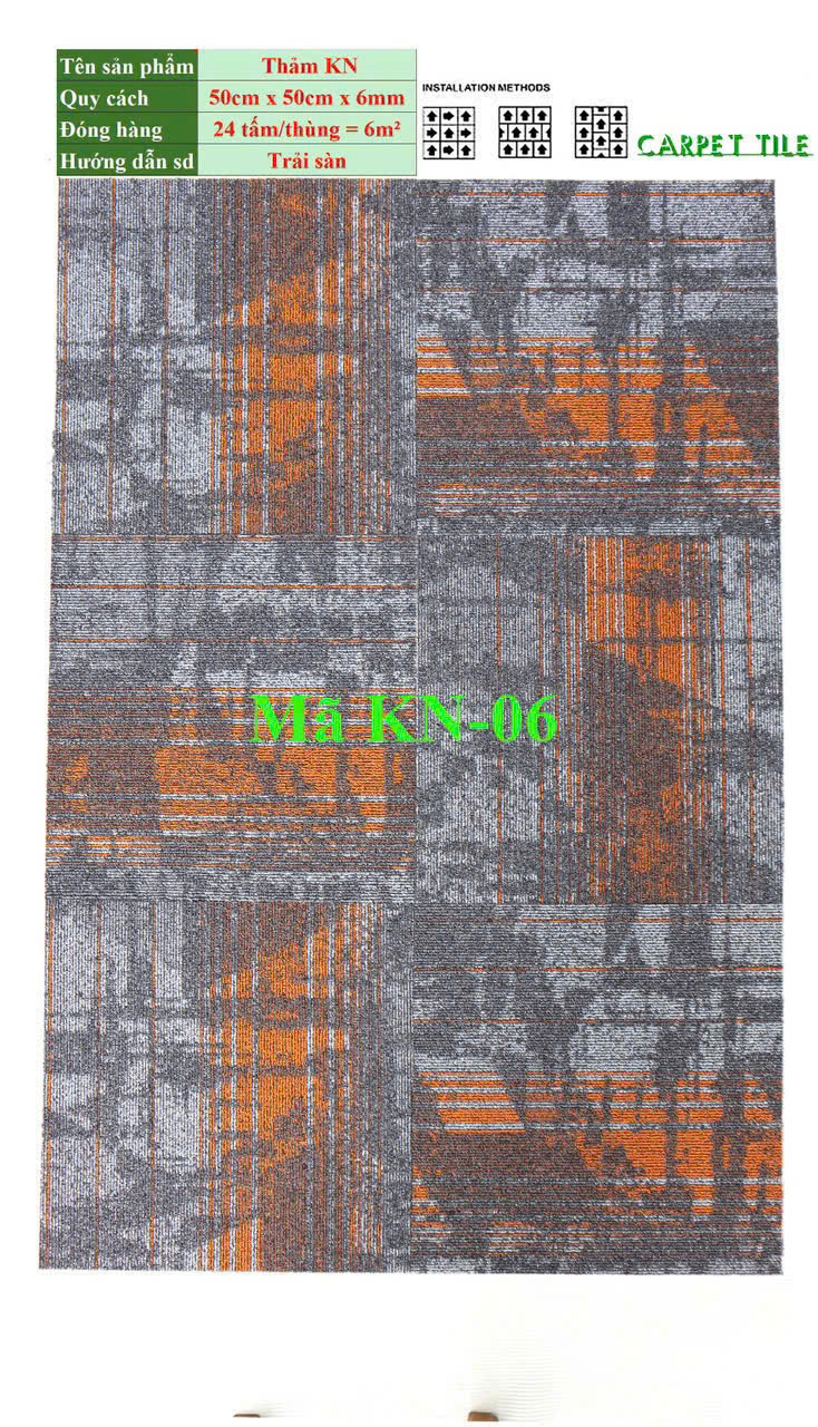 TH Commercial Carpet KN06 Carpet Tiles