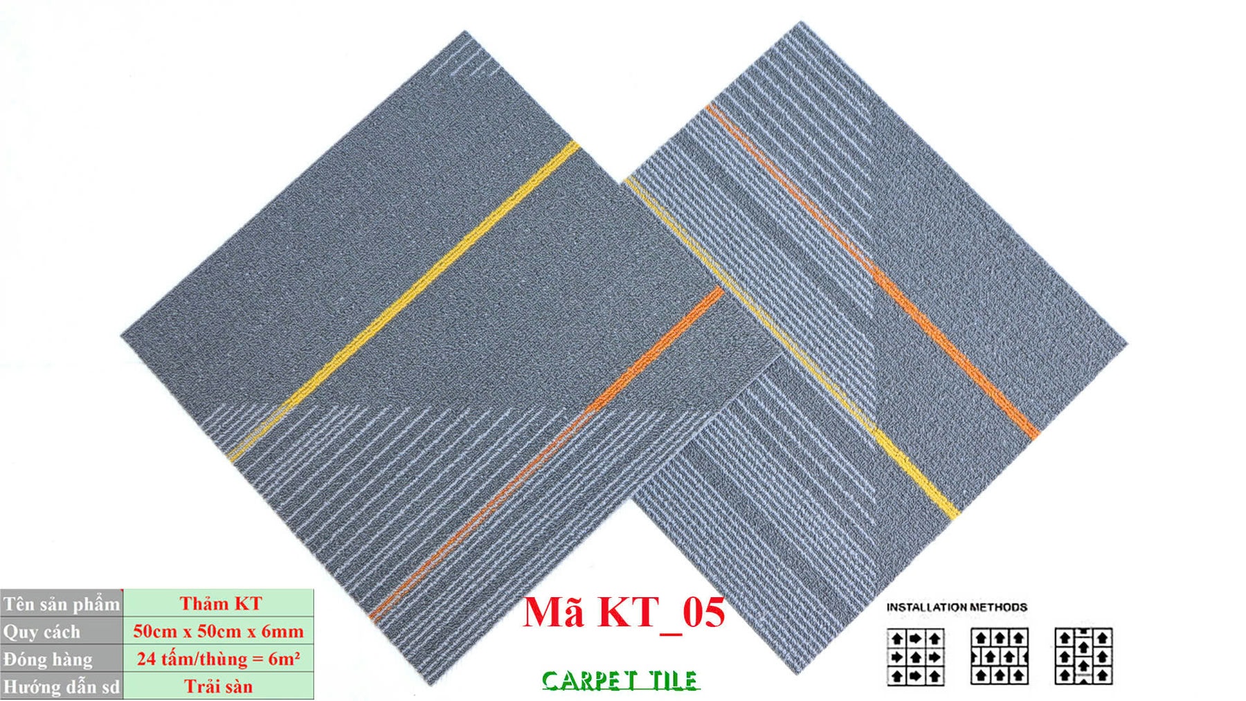 TH Commercial Carpet KT05 Carpet Tiles