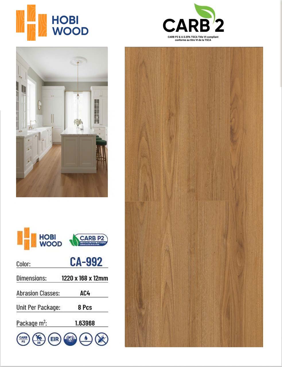 Hobi Carb CA992 12mm Laminate Flooring 1