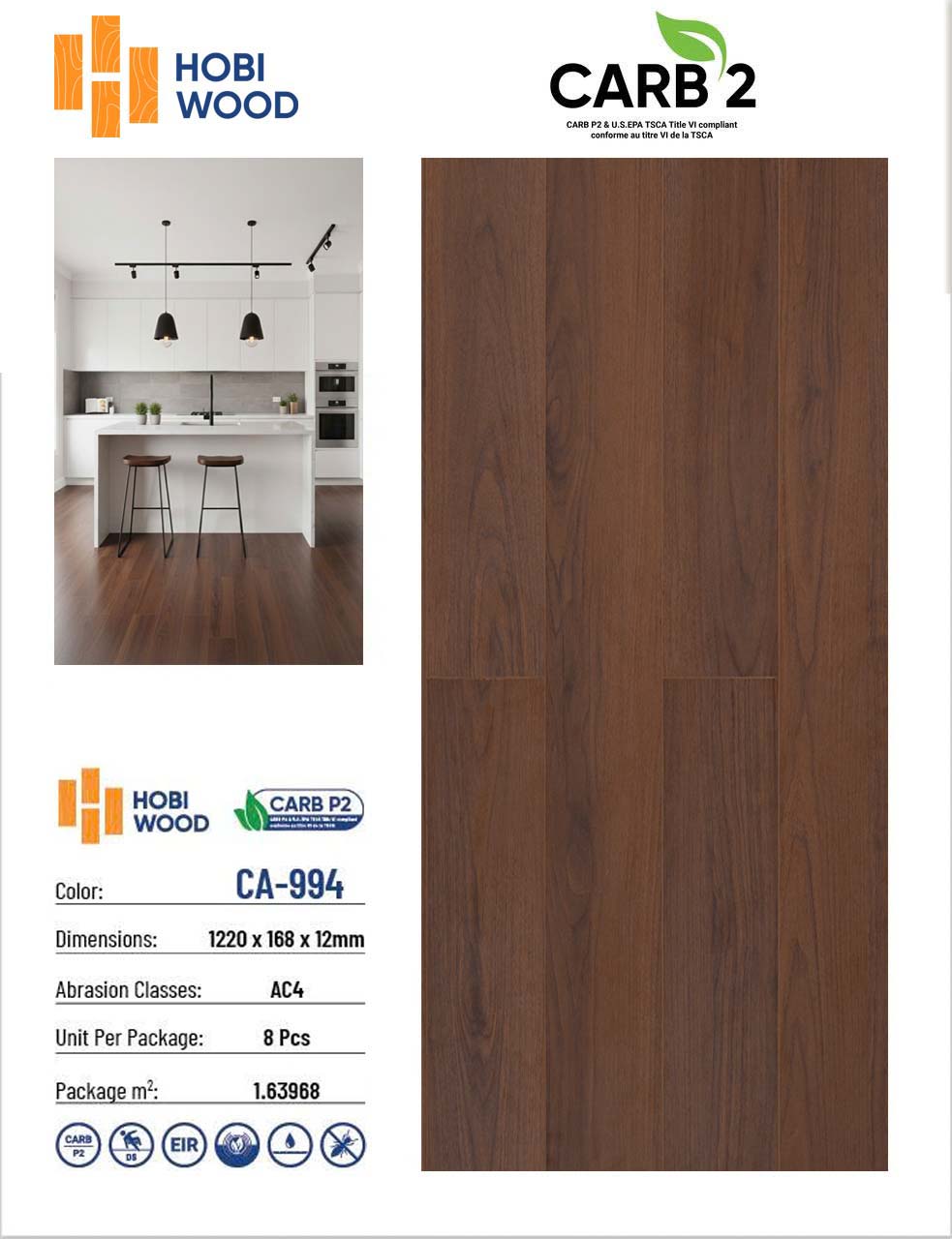 Hobi Carb CA994 12mm Laminate Flooring 1