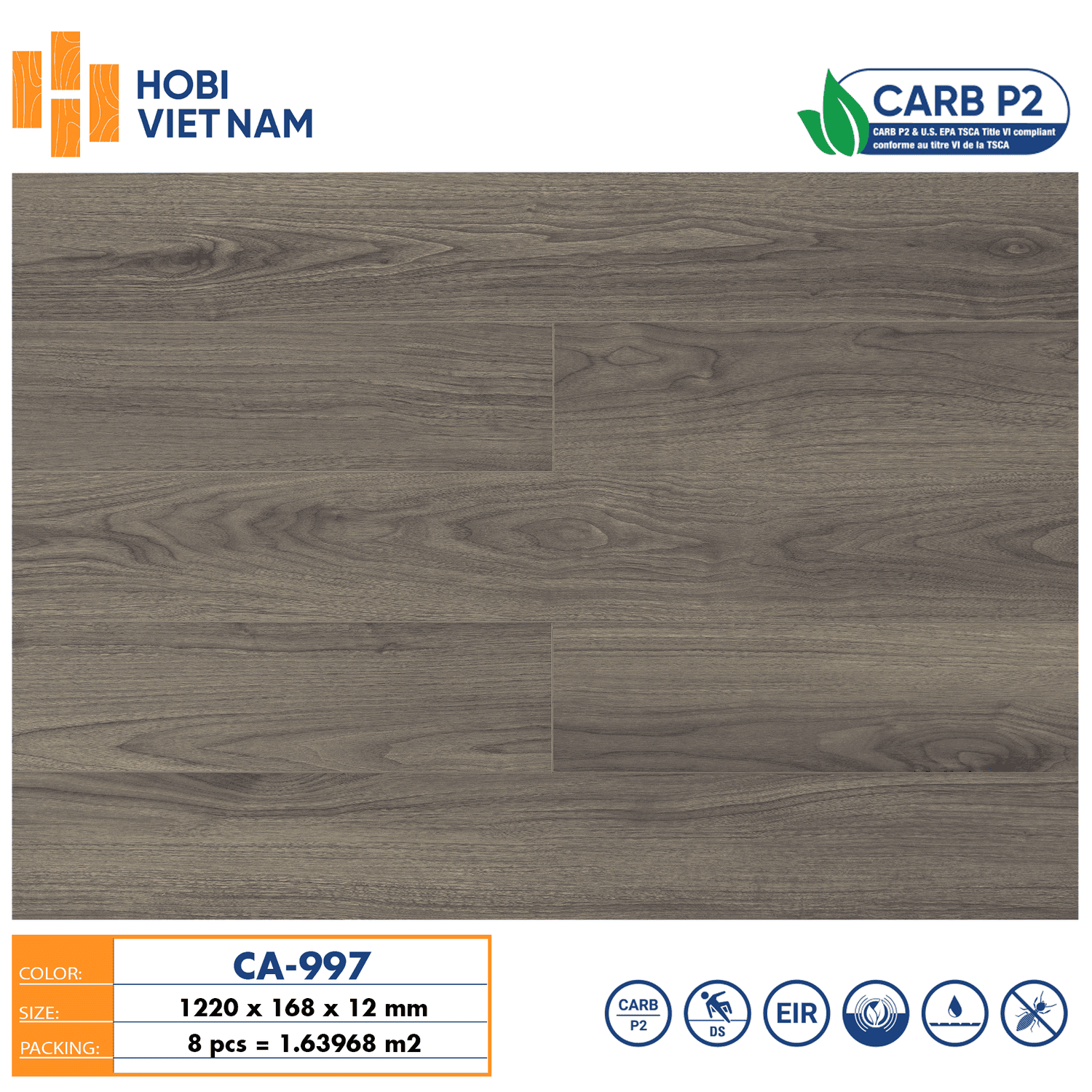 Hobi Carb CA997 12mm Laminate Flooring