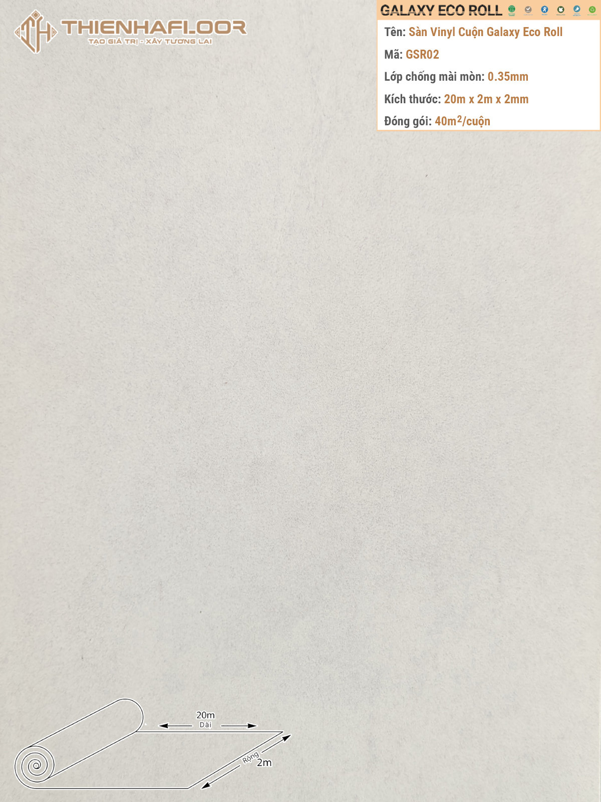 Galaxy Eco Roll GSR02 Residential Vinyl Flooring