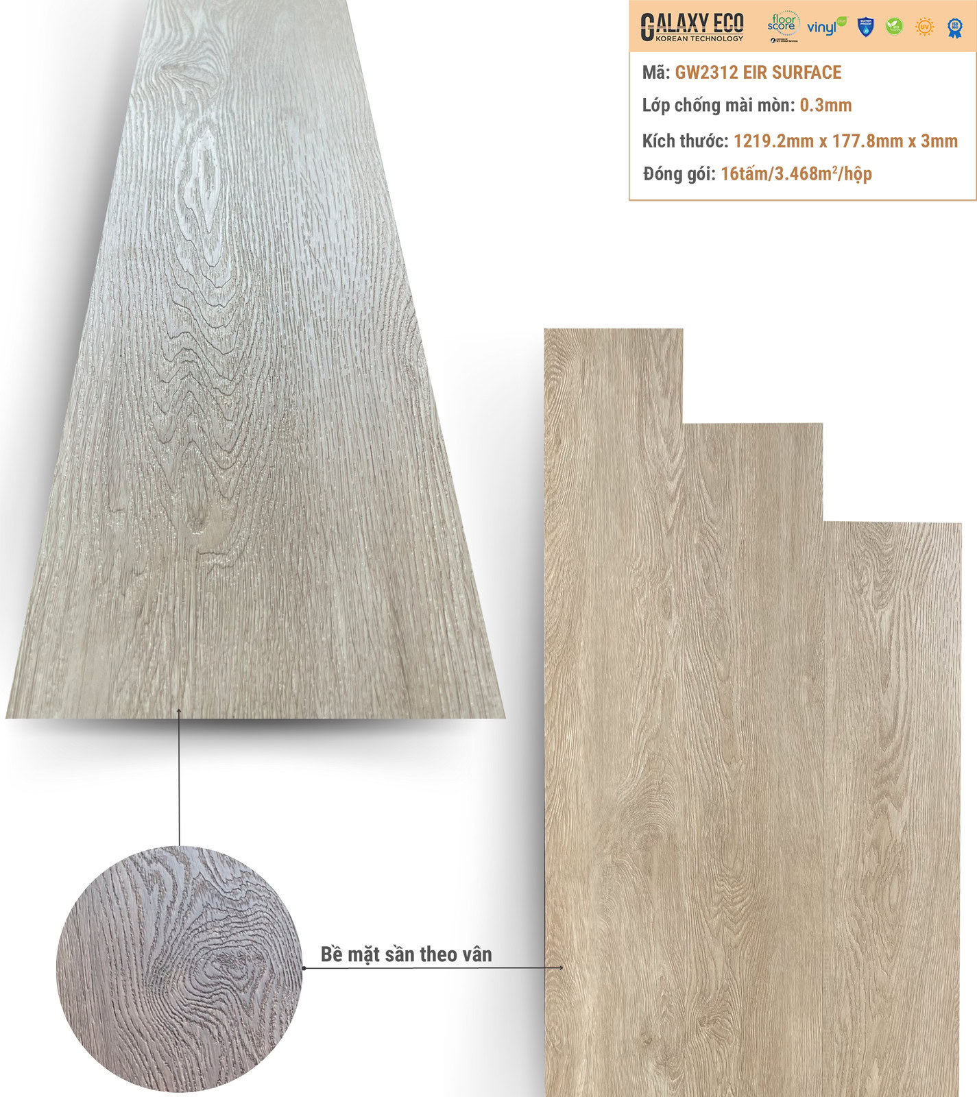 Galaxy Eco GW2312 vinyl flooring