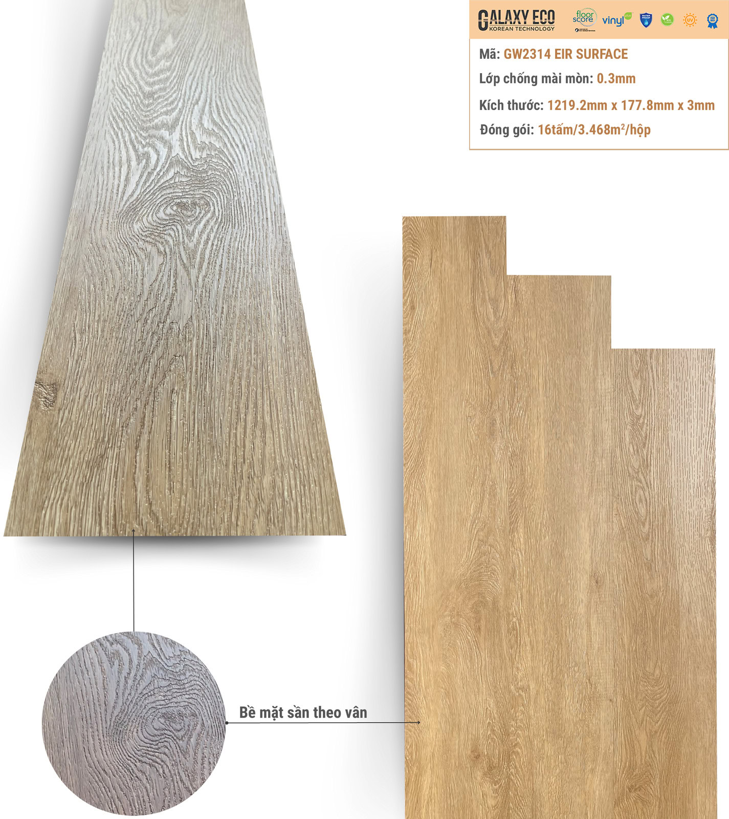 Galaxy Eco GW2314 Vinyl Flooring