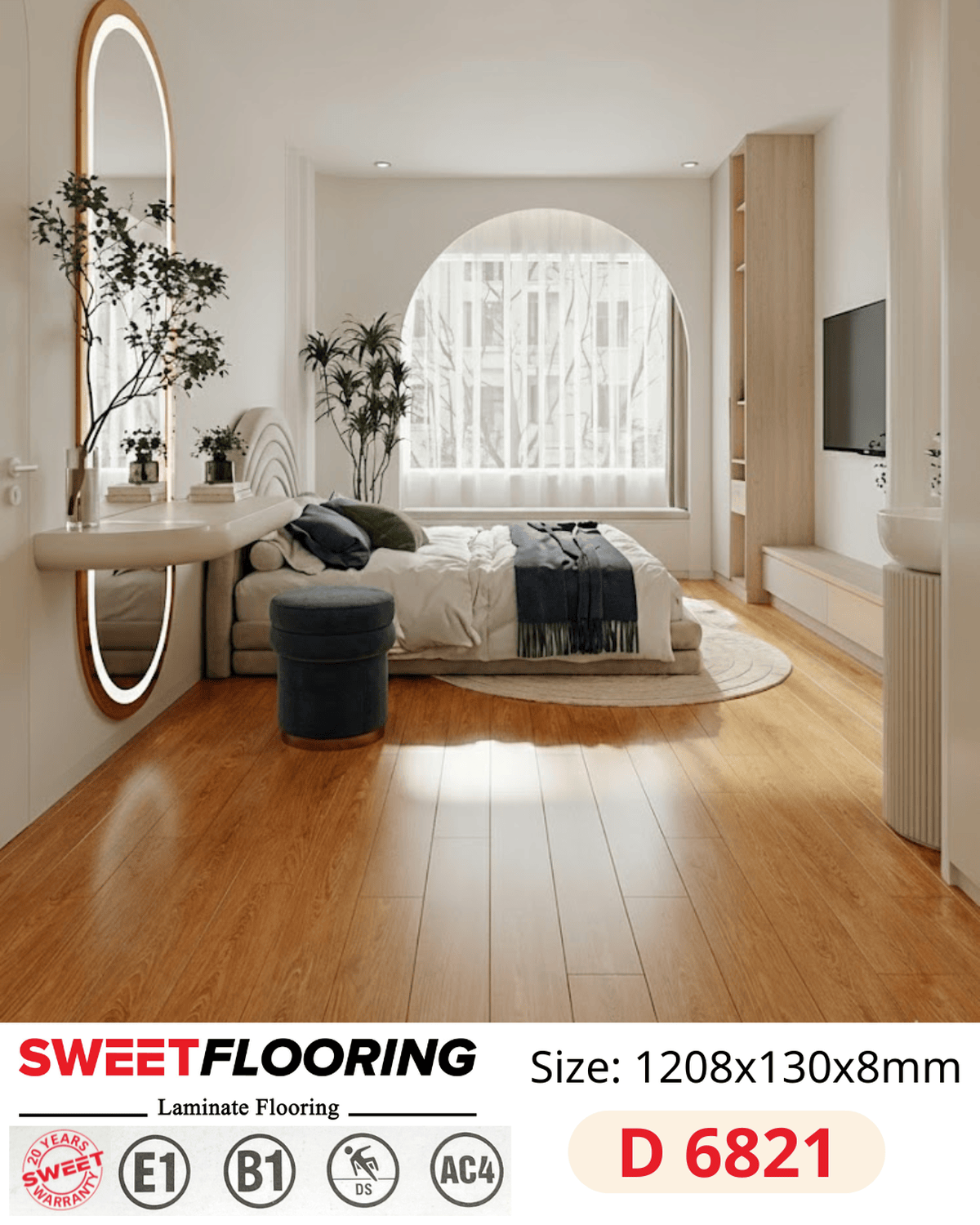 Sweet Flooring D6821 Laminate Flooring