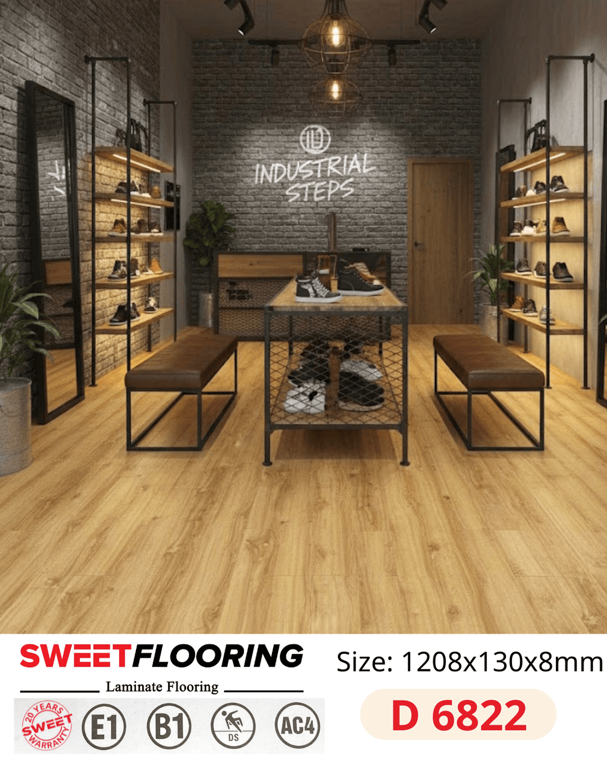 Sweet Flooring D6822 Laminate Flooring