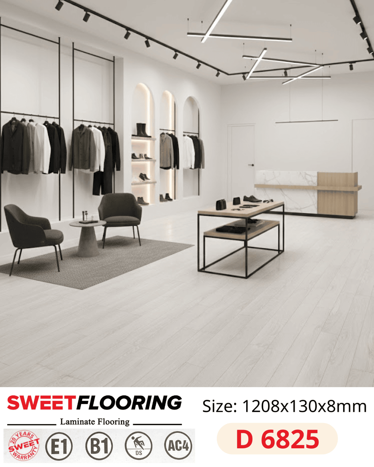 Sweet Flooring D6825 Laminate Flooring