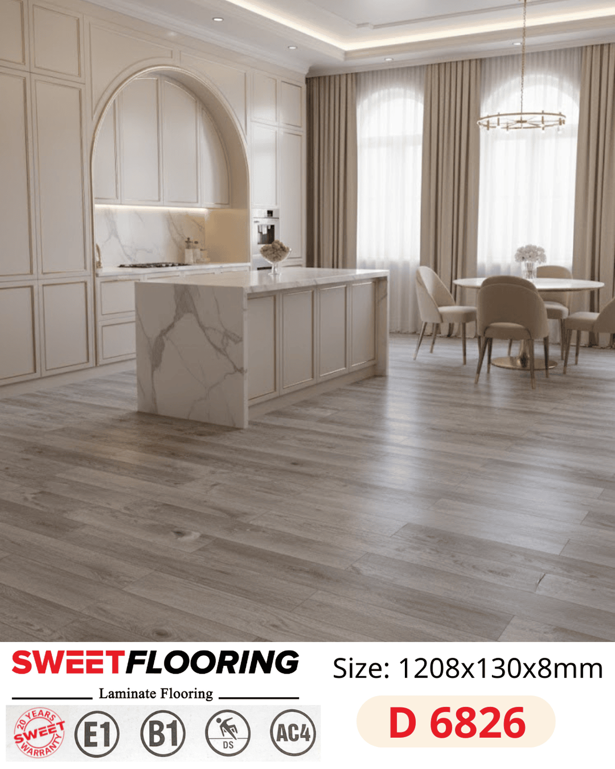 Sweet Flooring D6826 Laminate Flooring