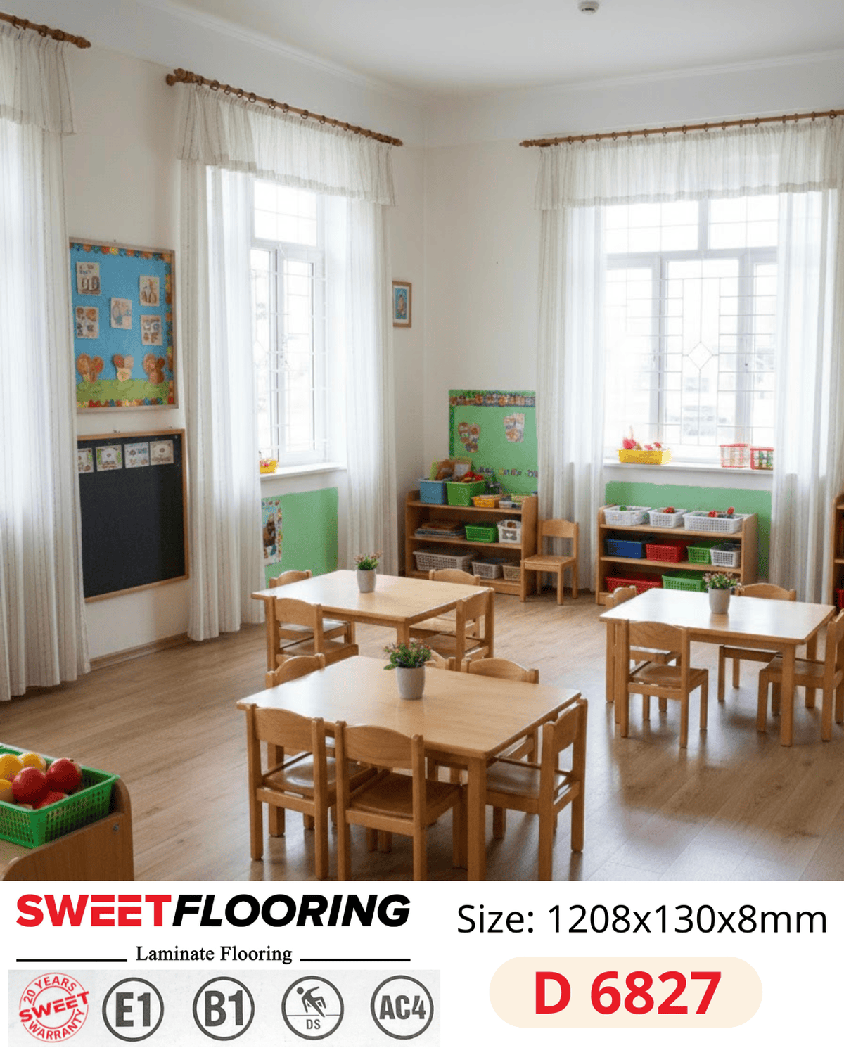 Sàn Gỗ Sweet Flooring D6827