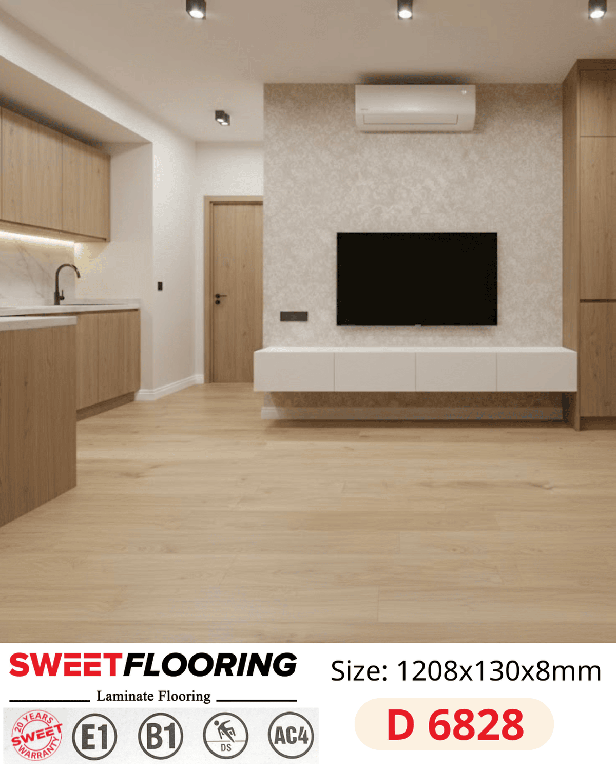Sàn Gỗ Sweet Flooring D6828