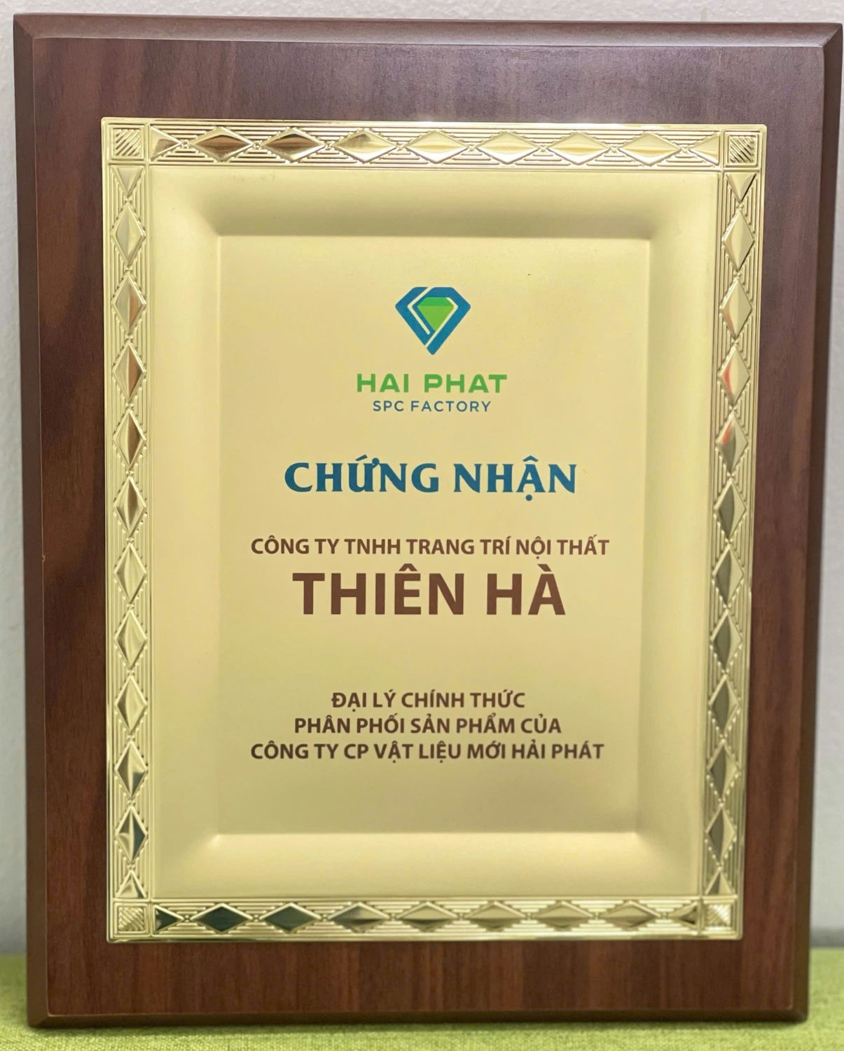 Certifications Thienhafloor nhà phân phối Matfloor