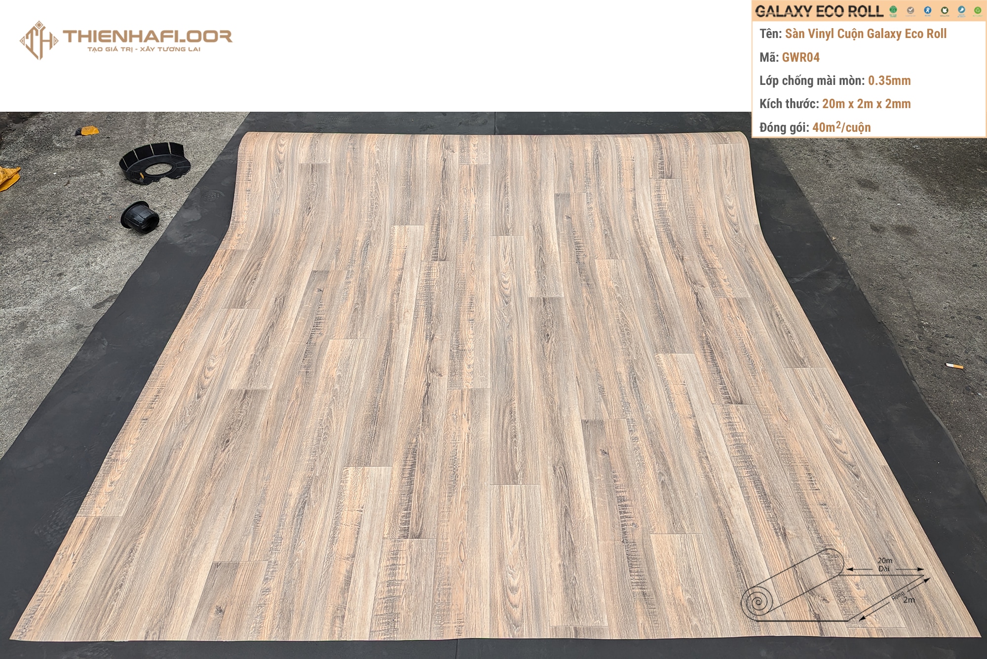 Galaxy Eco Roll GWR04 Vinyl Sheet Flooring actual photo Galaxy Eco Roll GWR04 Vinyl Sheet Flooring actual photo