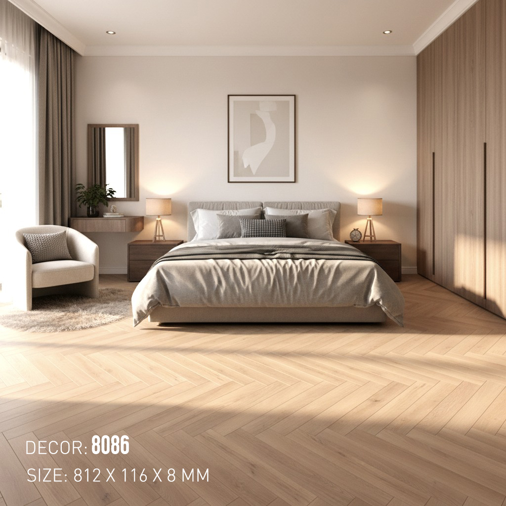 3K VINA 8086 Herringbone Laminate Flooring