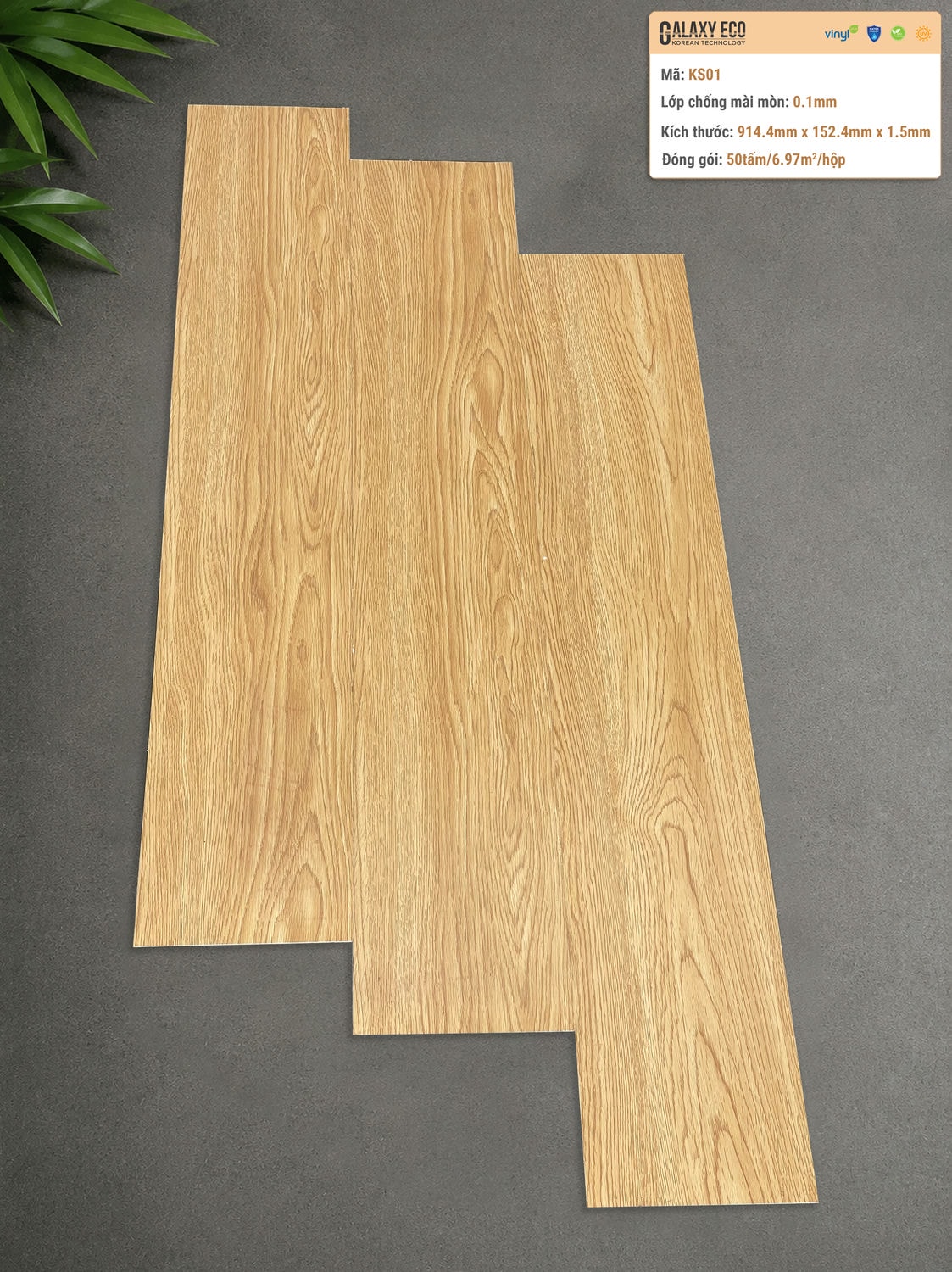 Galaxy Eco KS01 Self-Adhesive Vinyl Flooring