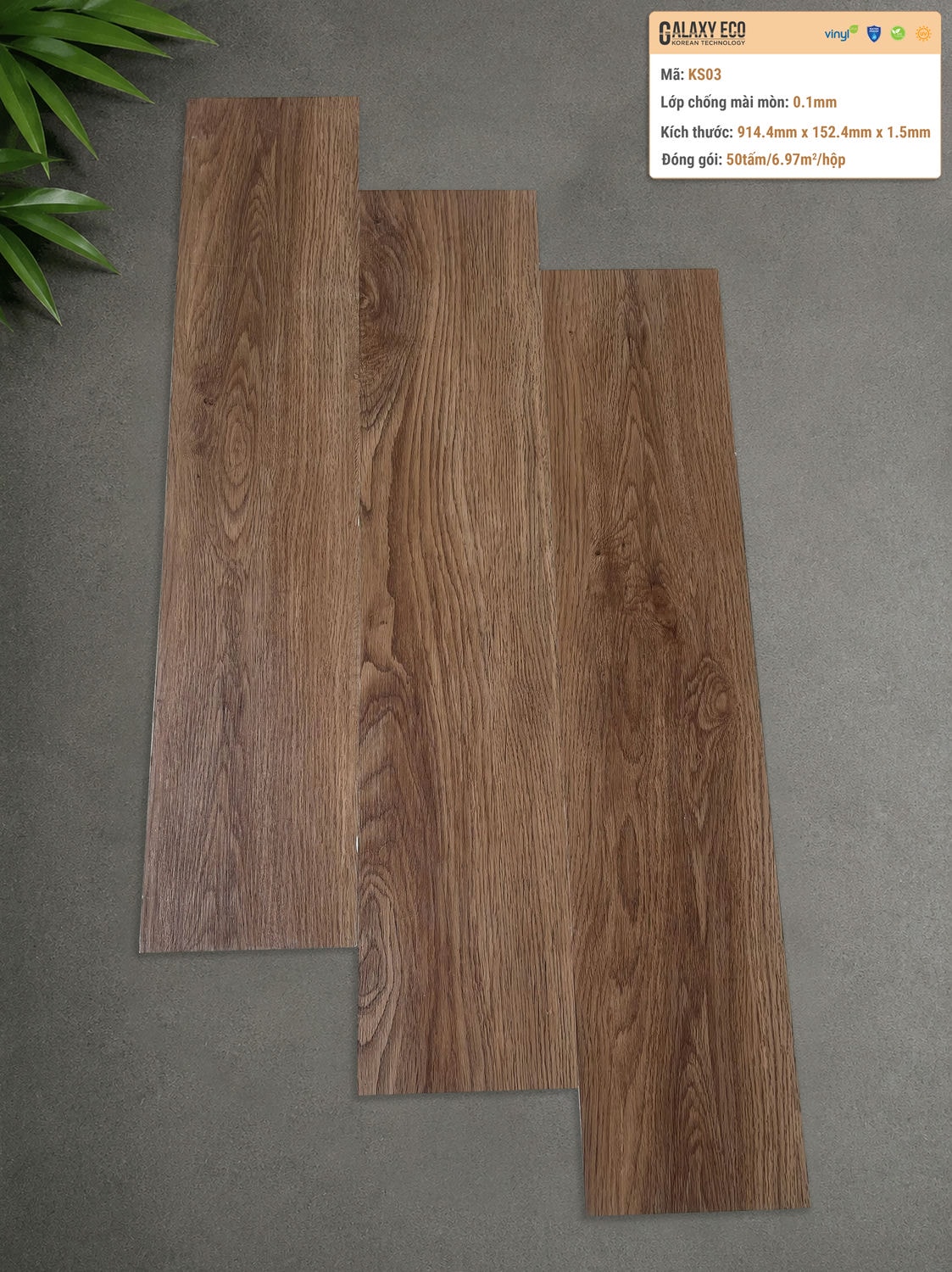 Galaxy Eco KS03 Peel & Stick Vinyl Flooring