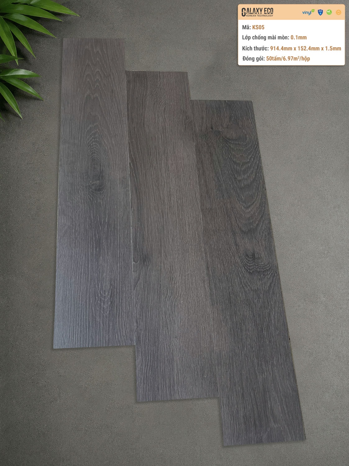 Galaxy Eco KS05 Peel & Stick Vinyl Flooring
