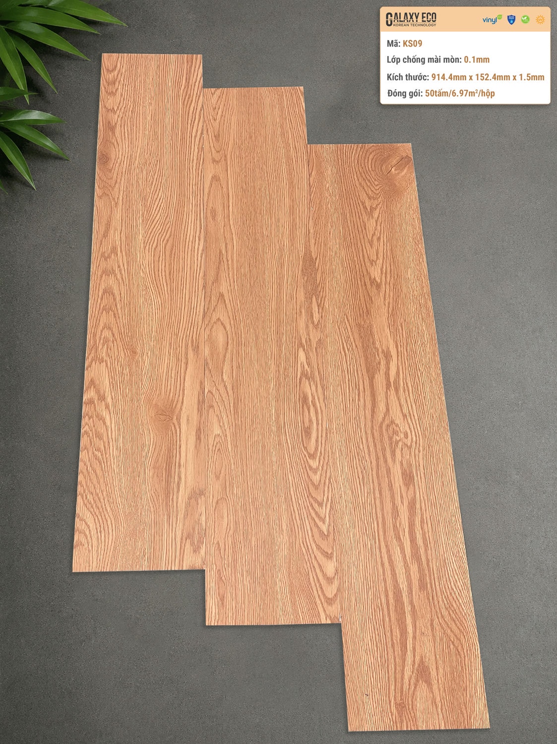 Galaxy Eco KS09 Peel & Stick Vinyl Flooring