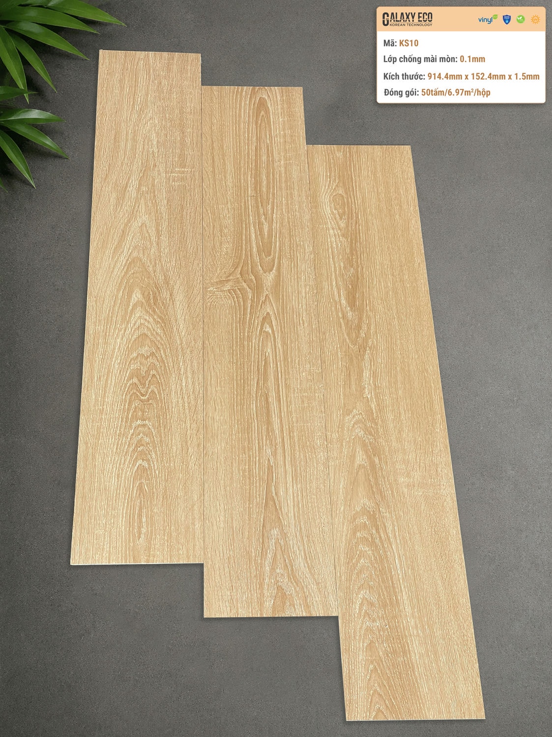 Galaxy Eco KS10 Peel & Stick Vinyl Flooring