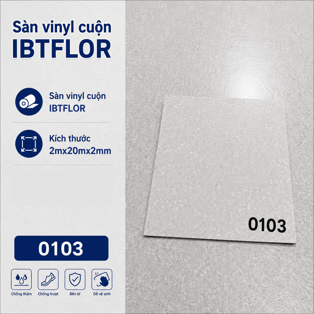IBTFLOR 0103 Vinyl Roll Flooring