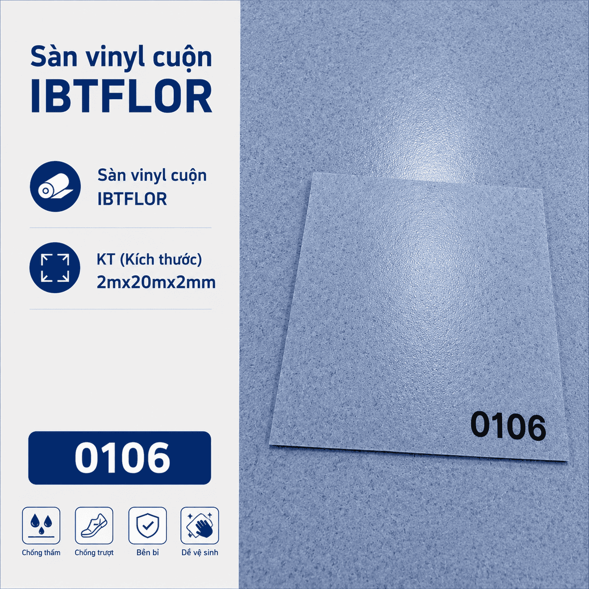 IBTFLOR 0106 Vinyl Roll Flooring