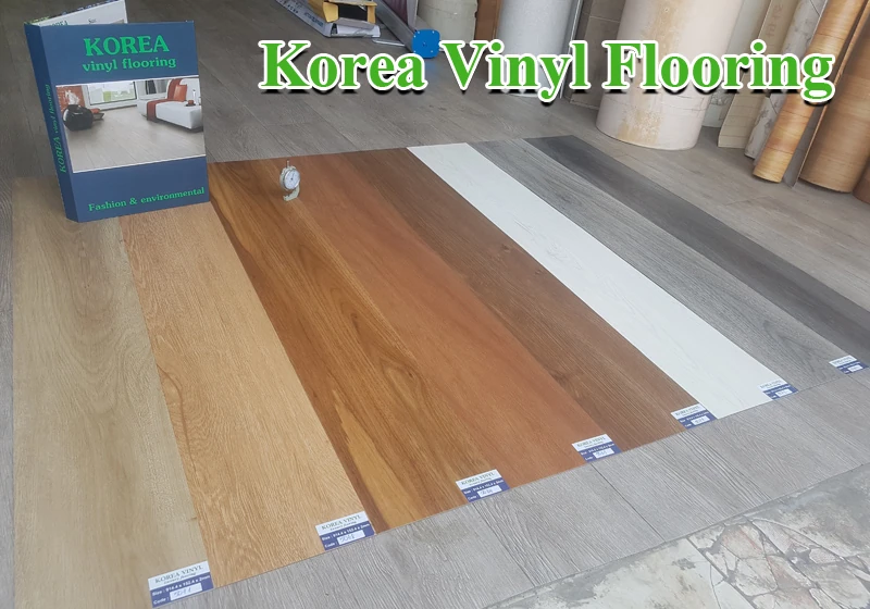 Sàn nhựa Korea Vinyl dán keo vân gỗ