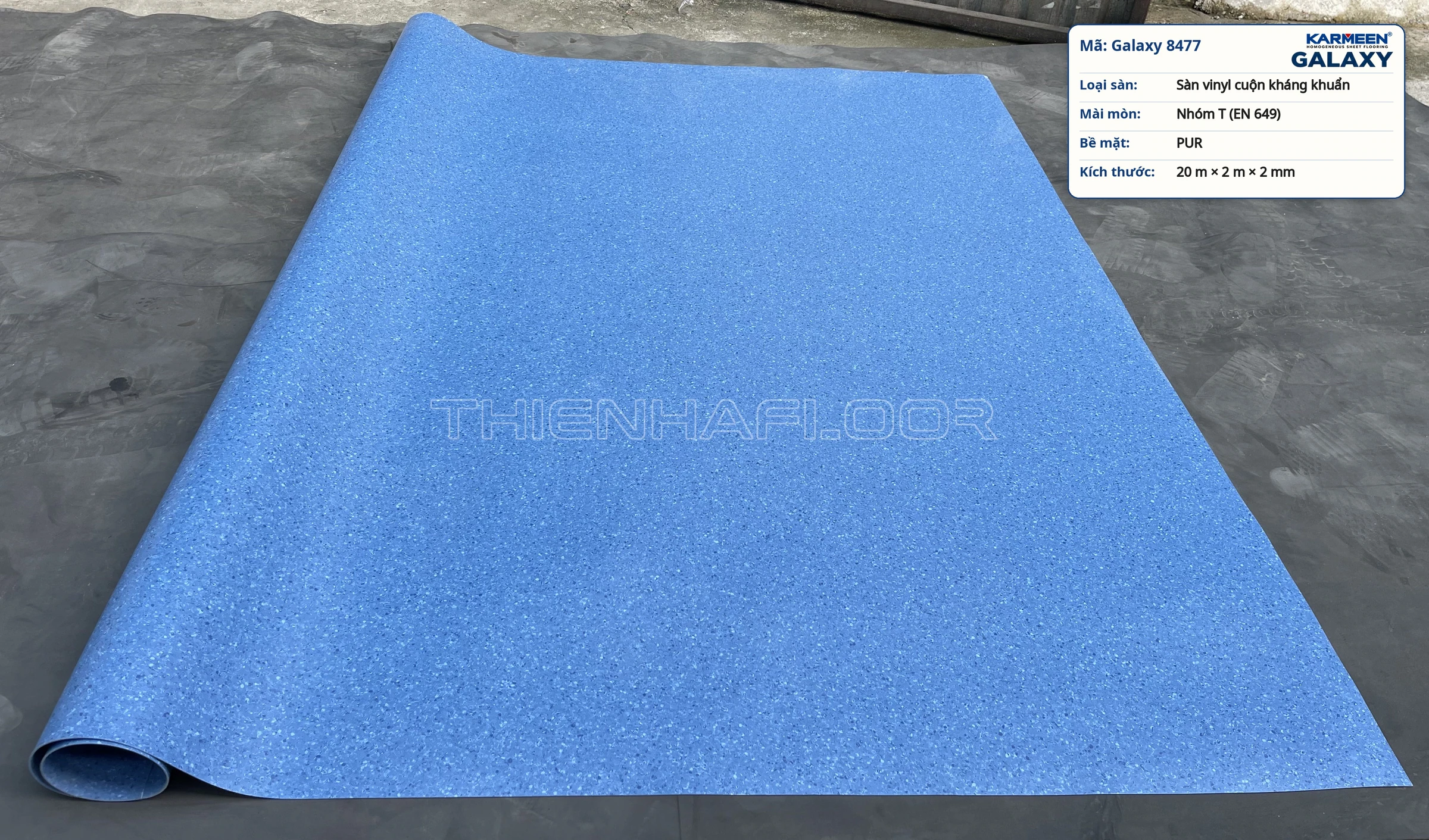 Sàn vinyl cuộn kháng khuẩn Karmeen Galaxy 8477 — ảnh 2
