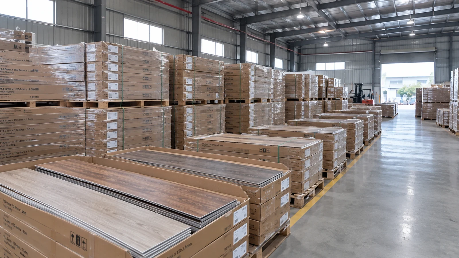 Kho pallet hàng sàn nhựa quy mô lớn sẵn sàng giao nhanh 24h