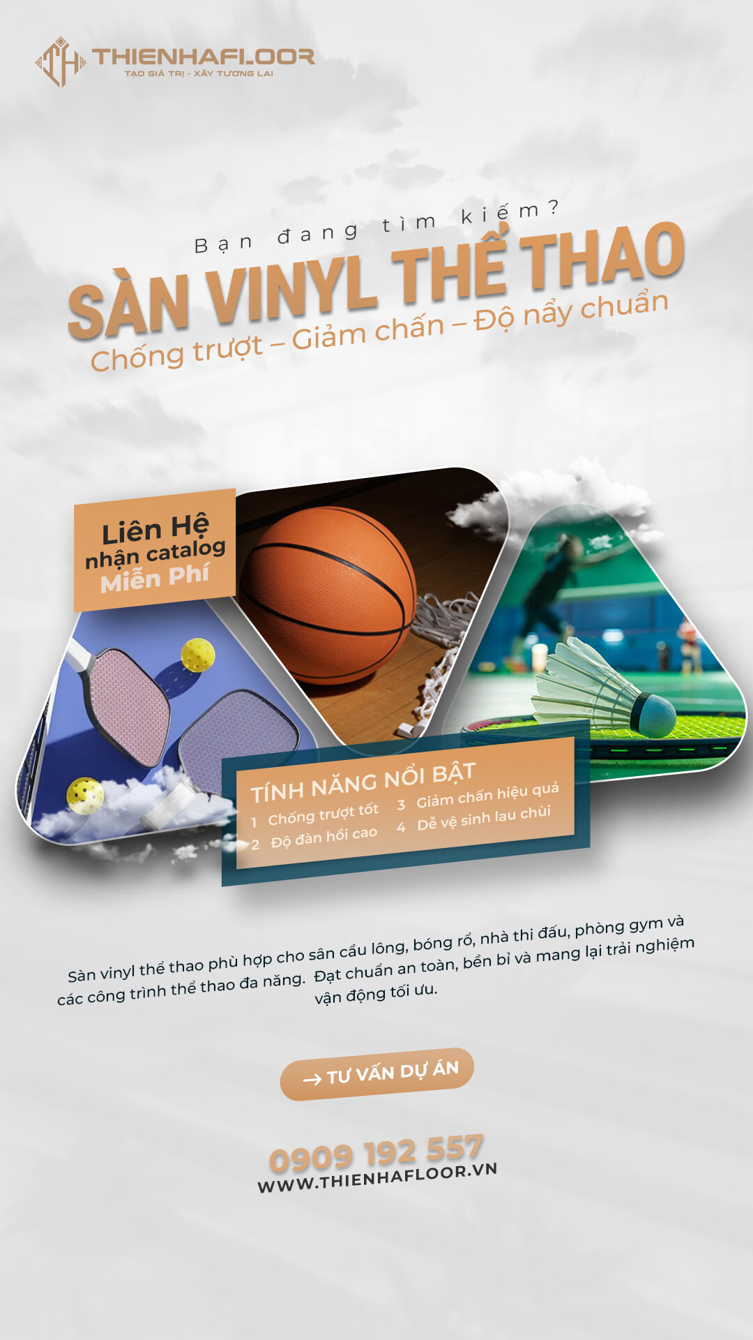 Khuyến mãi sàn vinyl thể thao