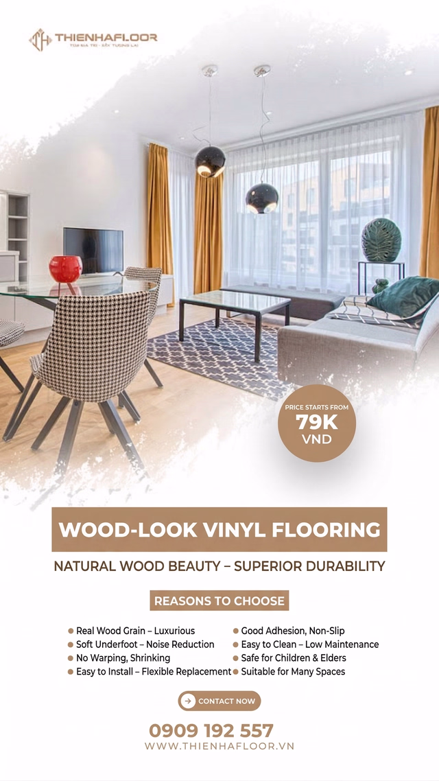 Wood-look vinyl flooring promotion